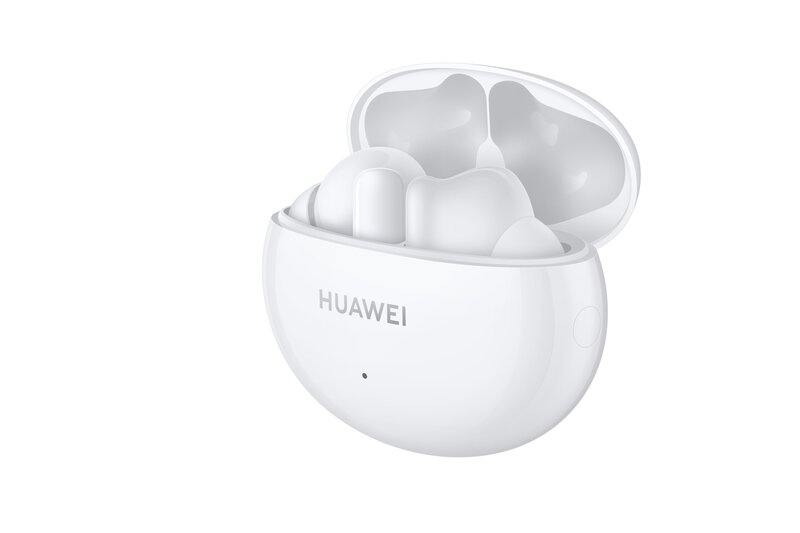 Huawei FreeBuds 4i kuulokkeet kotelosssa valkoisessa värissä