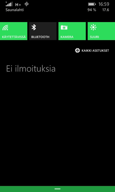 Lumia 630 käyttöliittymä