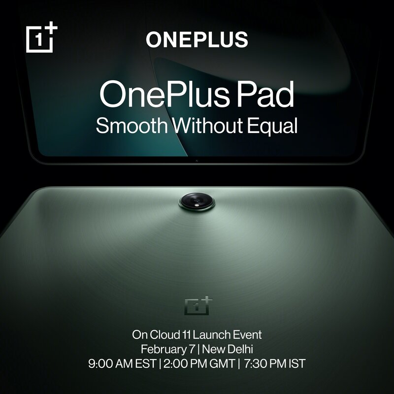 OnePlus Pad tabletti vihreässä värissä takaa