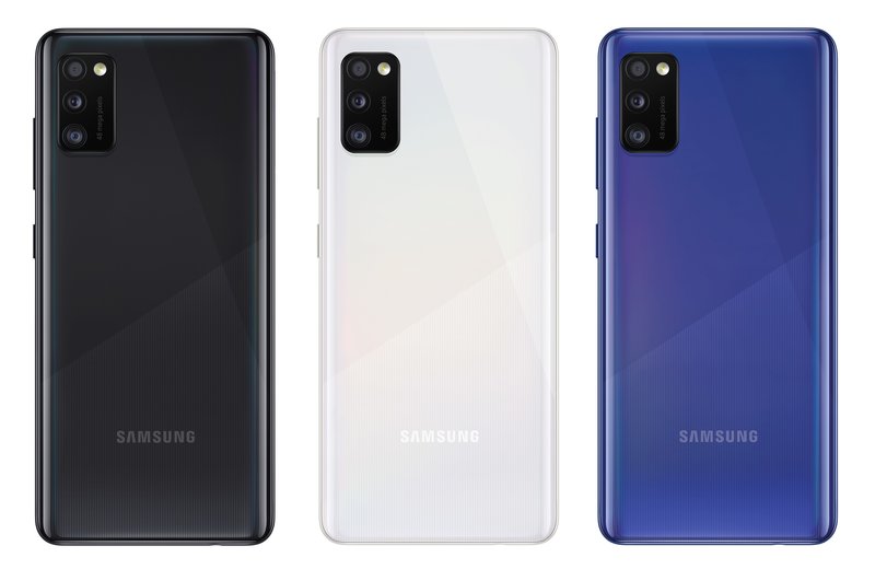 Galaxy A41 on myynnissä kolmessa eri värissä