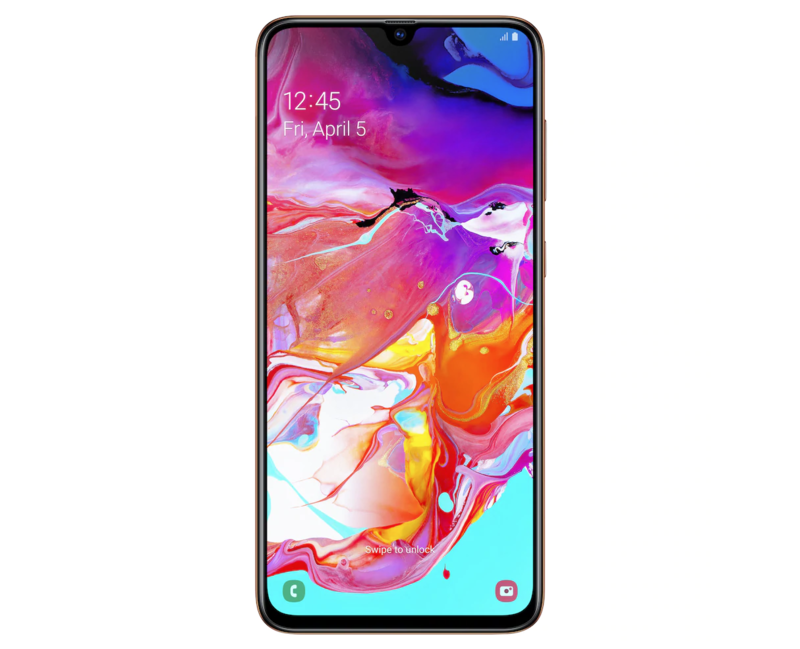Galaxy A70 on yksi Samsungin laadukkaista keskitason puhelimista