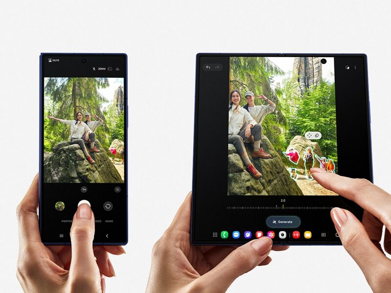 Galaxy Z Fold7 kamera ja kuvan editointi