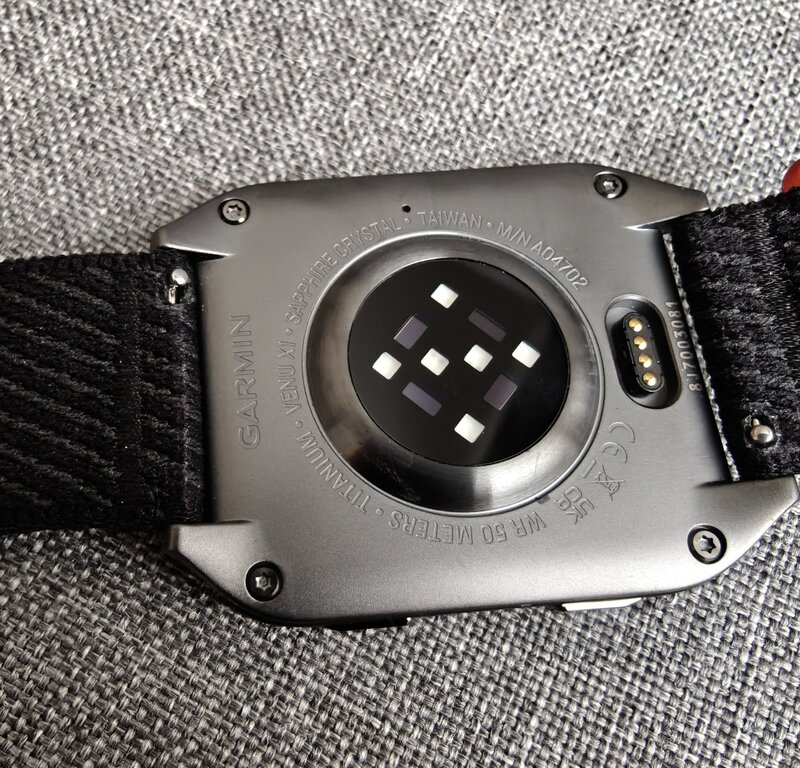Garmin Venu X1:n pohja