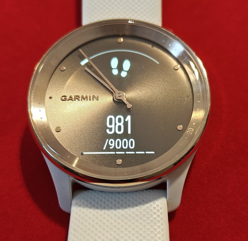 Garmin Vivomove Trend, nytt nytt askelten mrn suhteessa tavoitteeseen