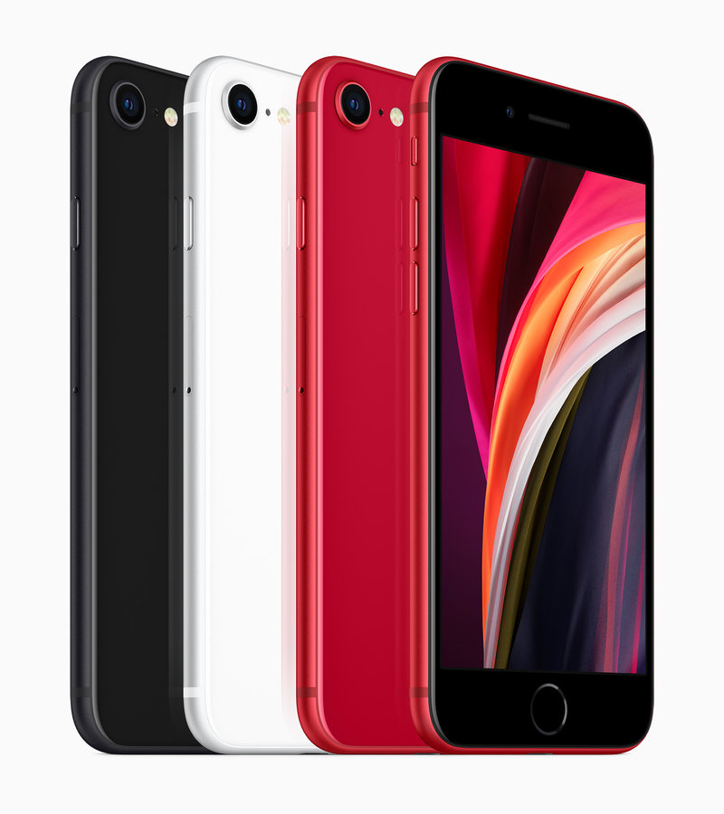 iPhone SE 2020 eri väreissä
