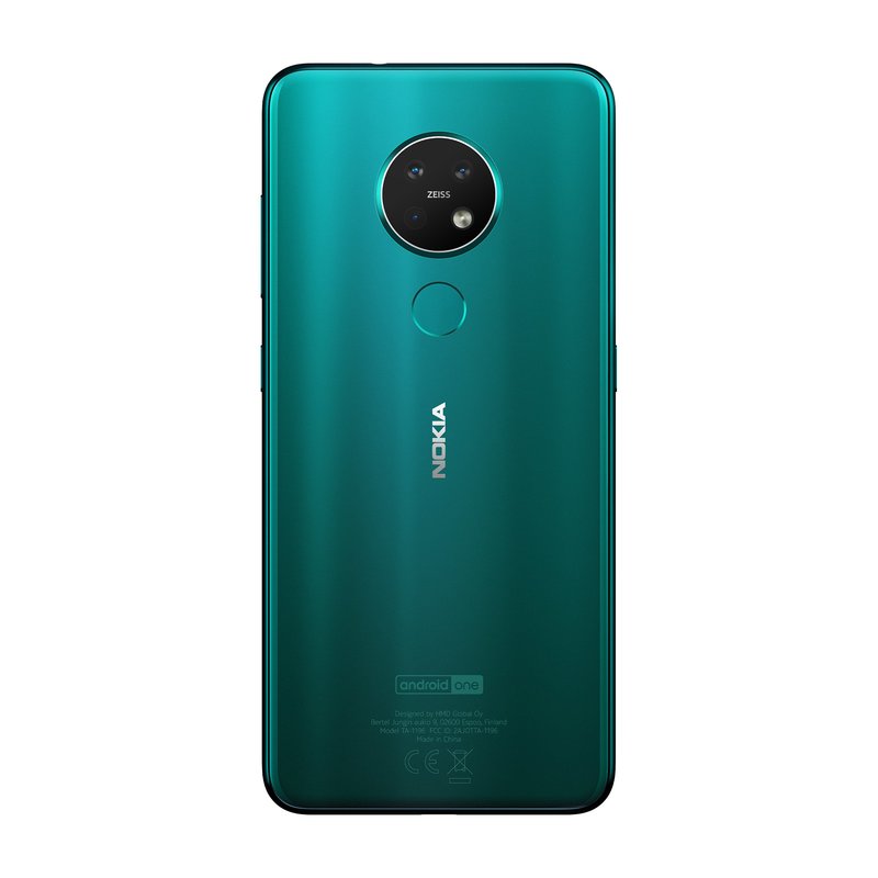 Nokia 7.2 takaa kuvattuna