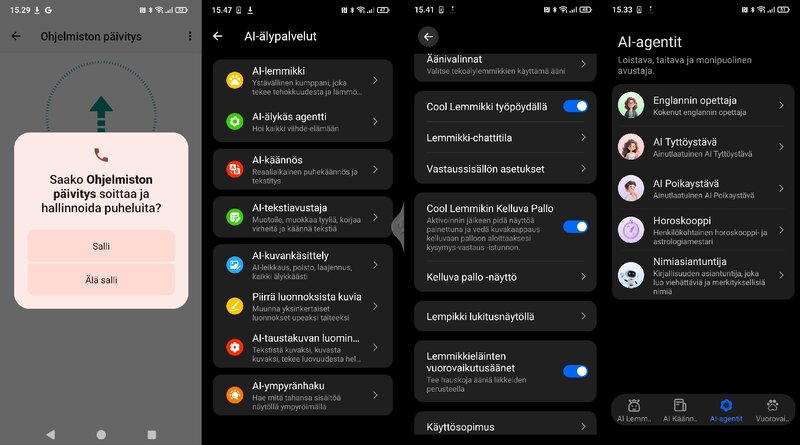 Nubia air pro kuvakaappauksia käyttöjärjestelmästä