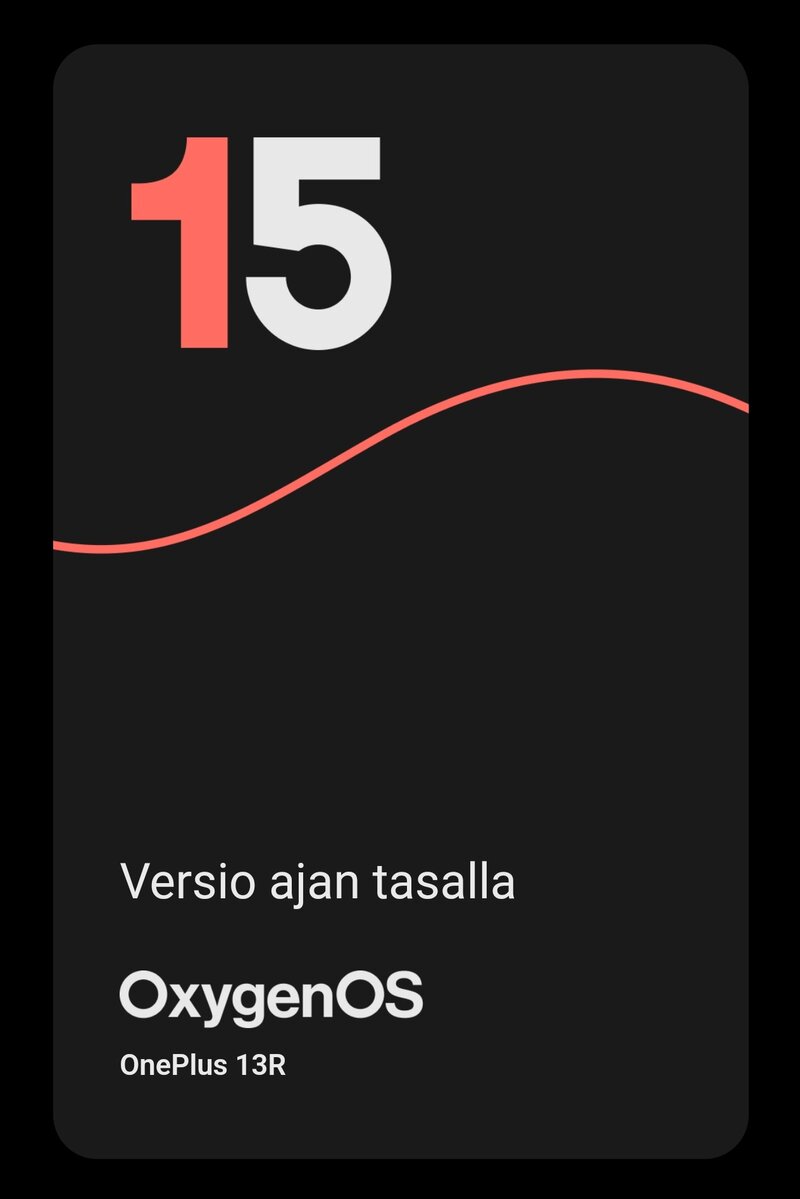 OnePlus 13R, tieto siit ett puhelimessa on Android 15 ja ett se on ajan tasalla