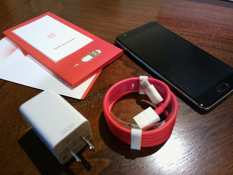 OnePlus 3 - paketin sisältö