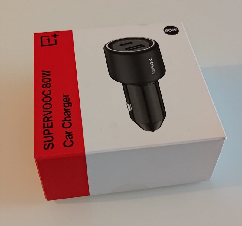 OnePlus Car Charger 80W, packaging