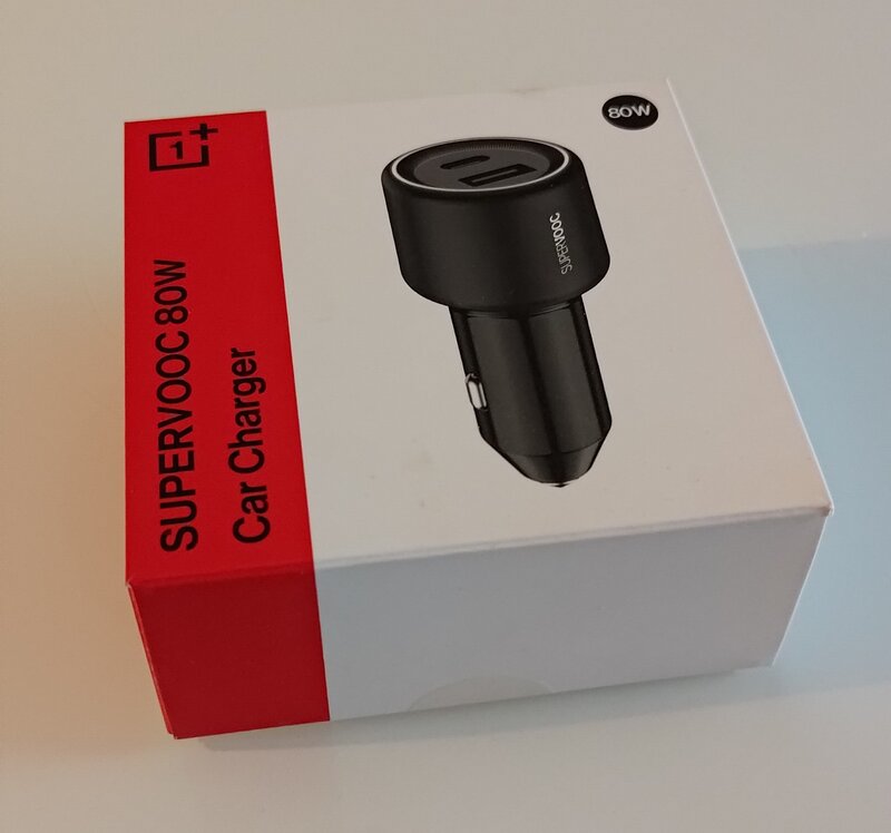 OnePlus Car Charger 80W, myyntipakkaus