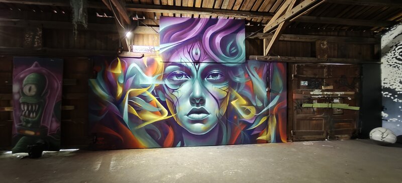 Graffiti, laajakulmakamera