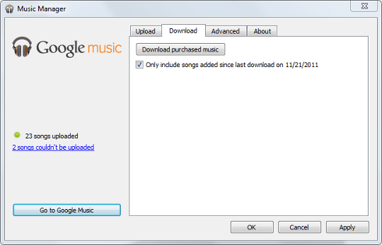 Google <b>Music Manager</b>