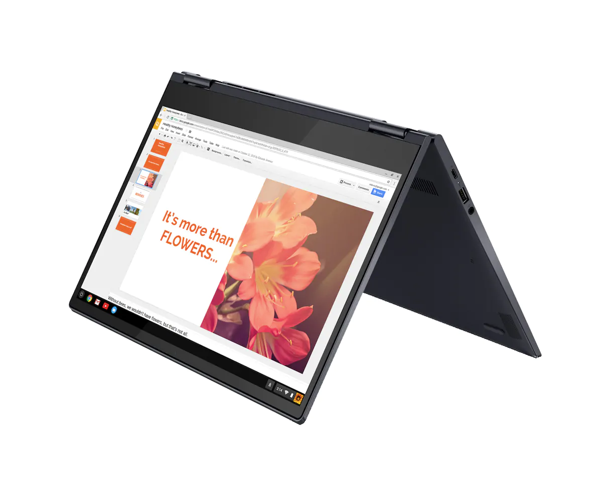 Lenovon Chromebook telttatilassa