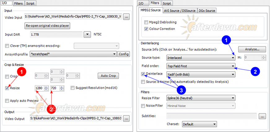 MeGUI AVS Script Creator bobbing (bob deinterlacing) - AfterDawn.com