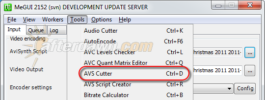 Open MeGUI's AVS Cutter - AfterDawn.com