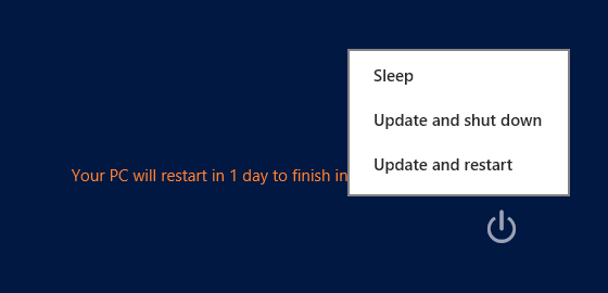 <b>Windows 8</b> Windows Update Restart Changes 3