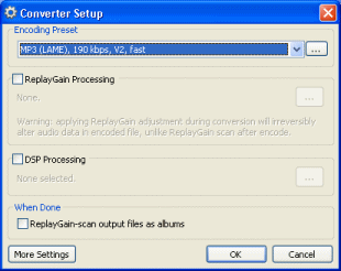 convert mp3 to ape