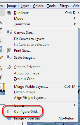 Open GIMP's grid configuration dialog - AfterDawn.com