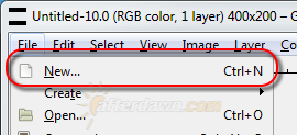 Create new image in GIMP - AfterDawn.com