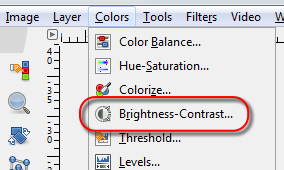 Open GIMP's Brightness- Contrast tool - AfterDawn.com