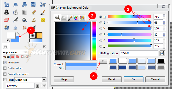 Picking a background color in GIMP - AfterDawn.com