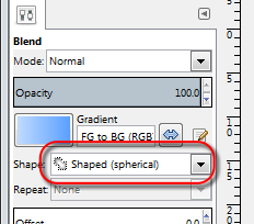 Spherical gradient setting in GIMP - AfterDawn.com
