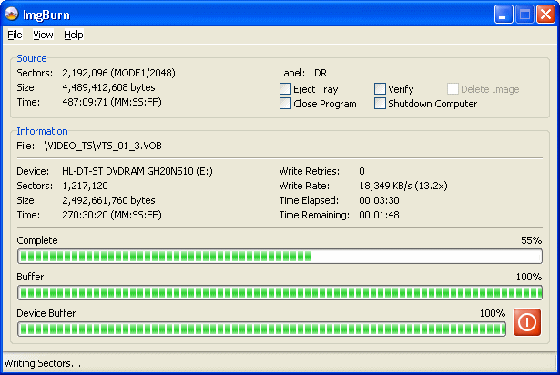 How to burn a DVD Folder with ImgBurn AfterDawn