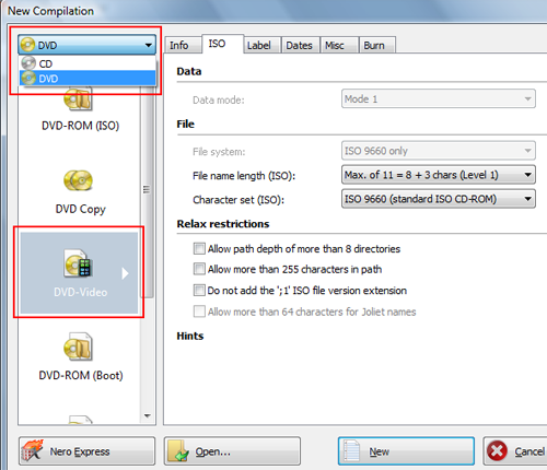 how to burn a mp4 to dvd using nero