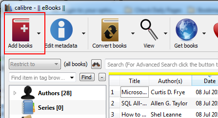 calibre 64bit e book management