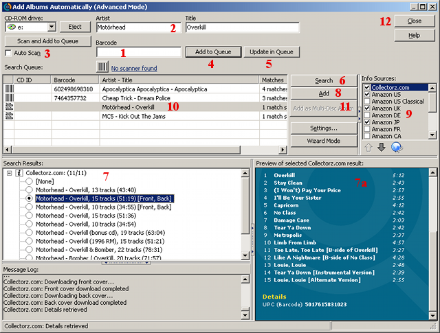 CD Collection Software - catalog your CD collection 