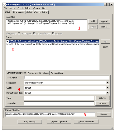 mkvtoolnix combine files