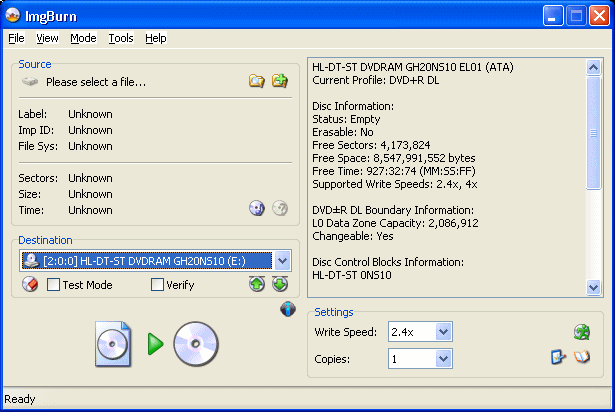 burn img file to dvd