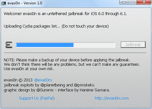 ios 6.1.4 jailbreak evasi0n