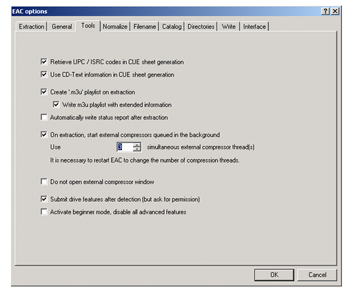 exact audio copy log file