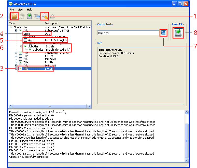 makemkv blu ray which mpls