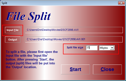 hjsplit vs zip split