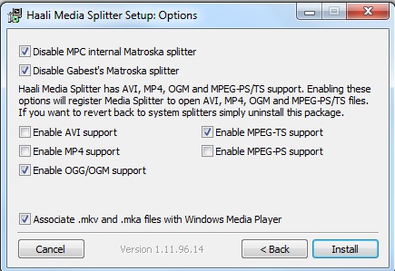 can windows media player mkv