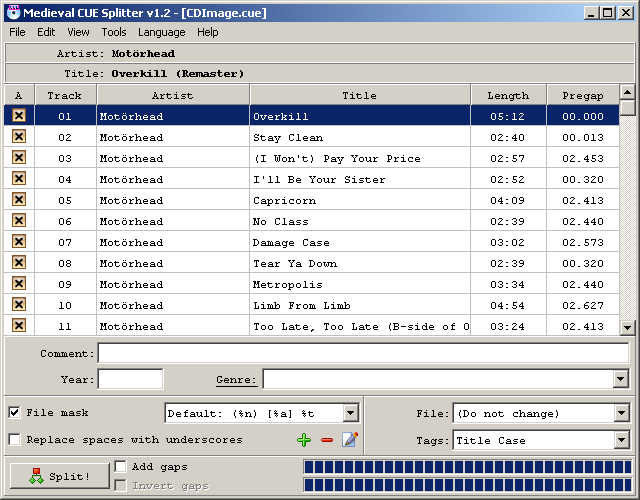 unable to install midieval cue splitter