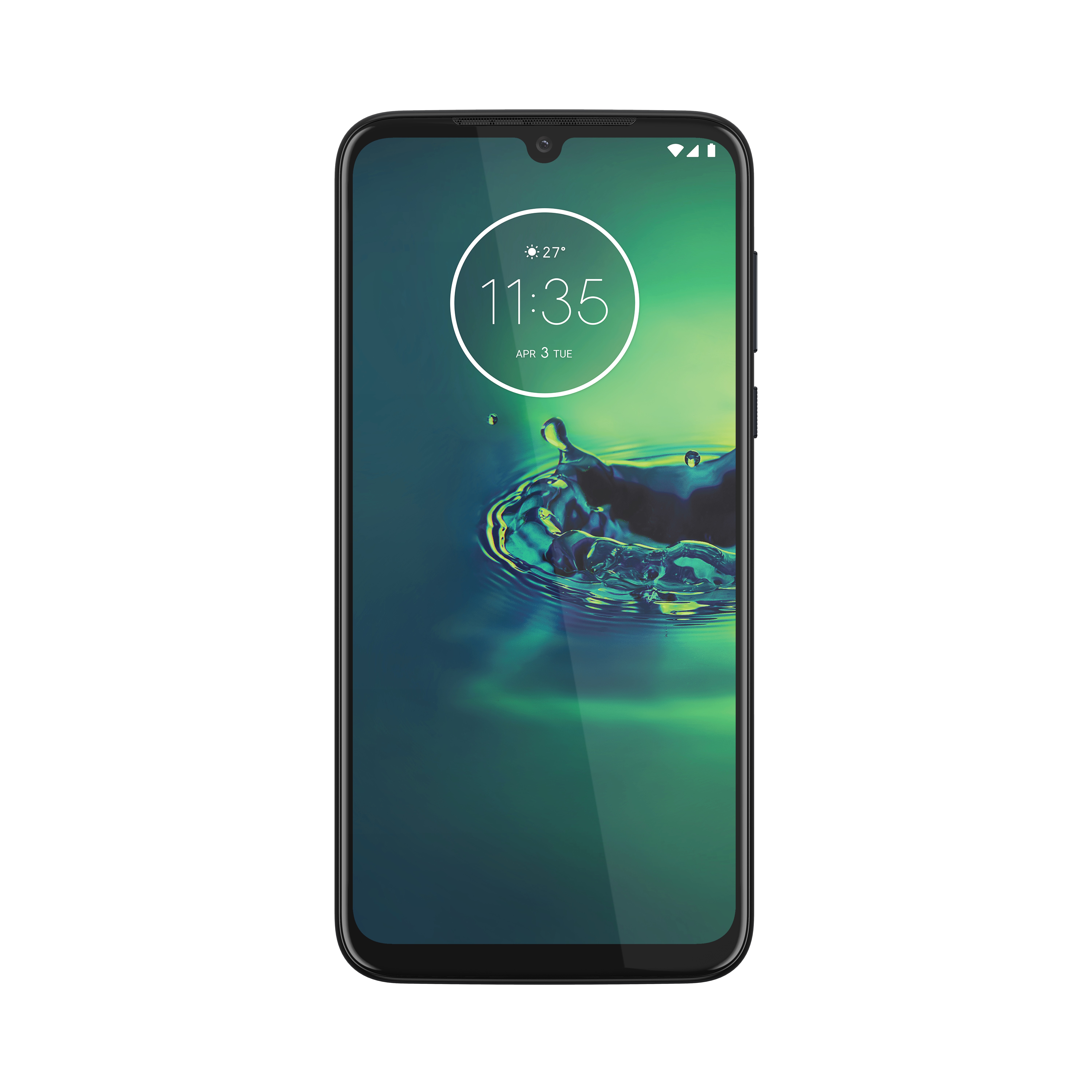 Moto G8 Plus näytössä on näyttölovi