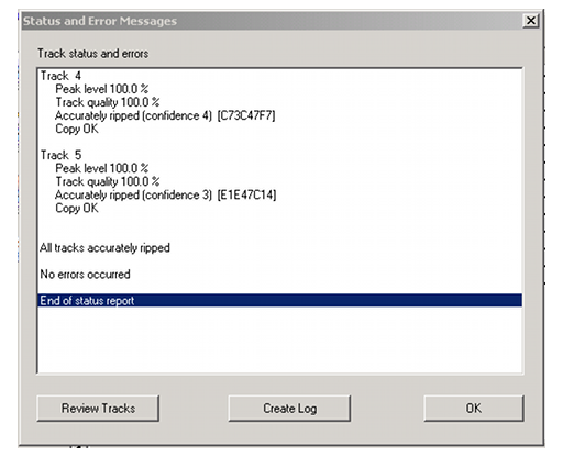 python exact audio copy log checker