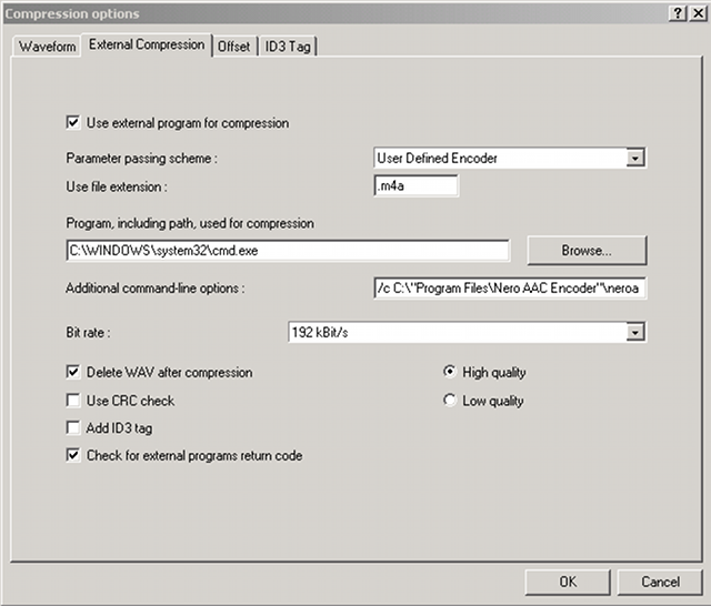 exact audio copy log file