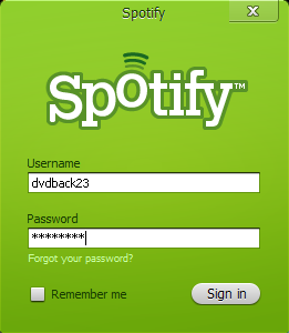 showtime with spotify login