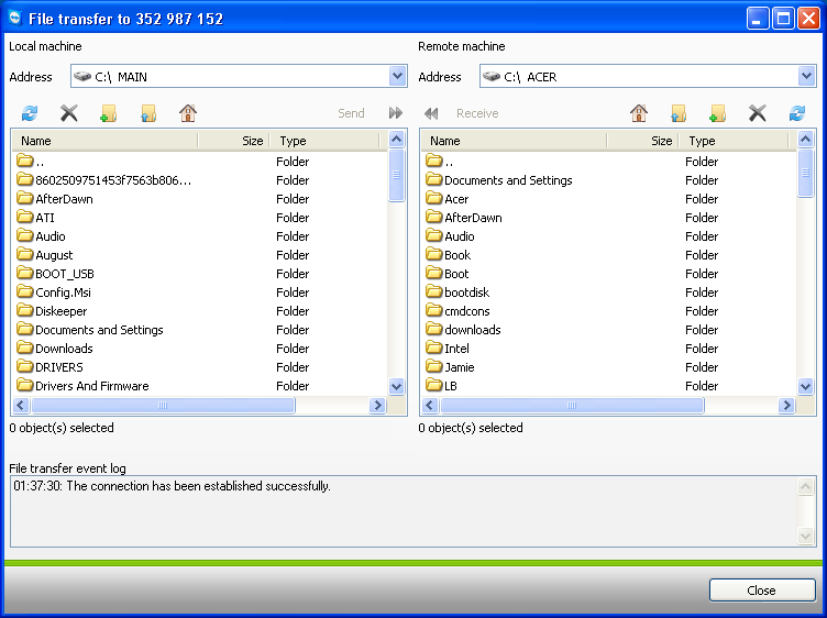 how to transfer files using teamviewer