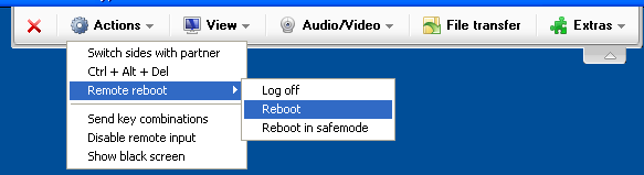 teamviewer remote control bar