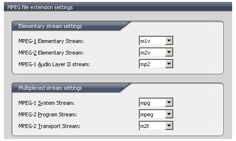 Mpeg 2 расширение файлов