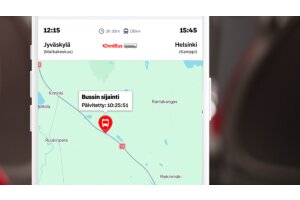 OnniBussin sovellus p�ivitettiin: Omaa bussia voi nyt seurata reaaliajassa kartalta