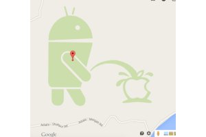 Google Maps -lyds naurattaa: Android kastelee Applea virtsalla