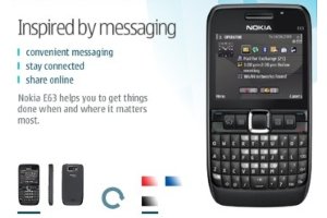 Nokia E63 myyntiin mustana