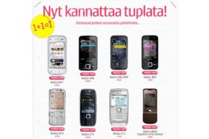 Nokian tuplauskampanja: osta puhelin - saat toisen kaupan plle